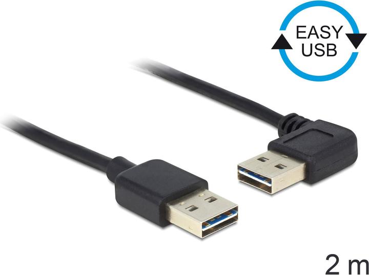 Image du produit Delock USB A – USB A (2 m, USB 2.0)