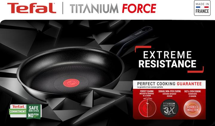 Actual product image Tefal TITANIUM FORCE frying pan 24cm (24 cm, Frying pan, Aluminium)