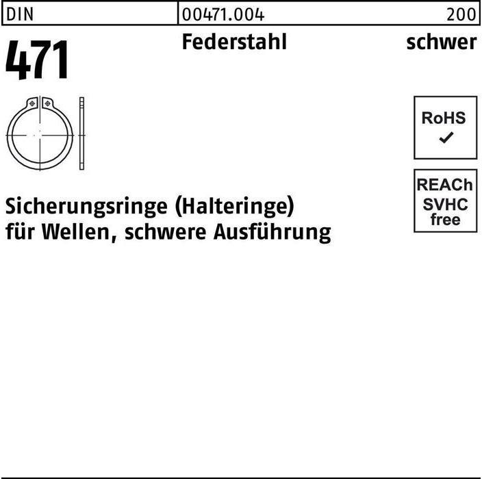 Produktbild Sicherungsring DIN 471 20 x 1,75 Federstahl schwere Ausf.