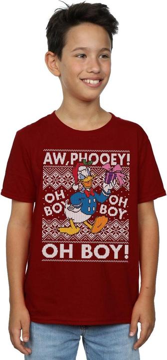 Immagine prodotto Disney Donald Duck Christmas Fair Isle Maglietta Ragazzi (128)