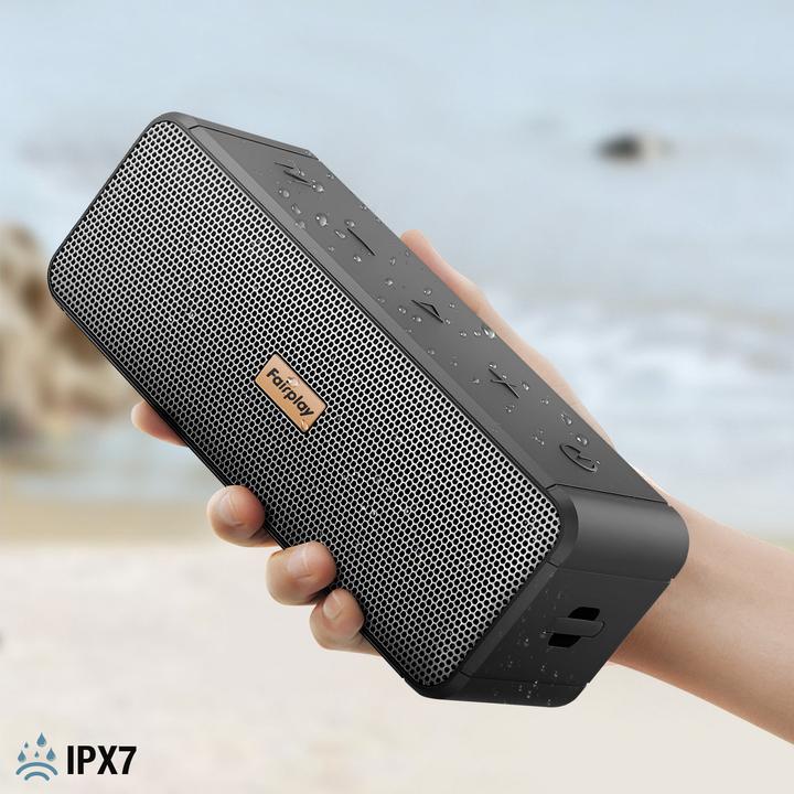 Actual product image Fairplay IPX7 Bluetooth speaker (24 h, Rechargeable battery operated, USB power delivery)