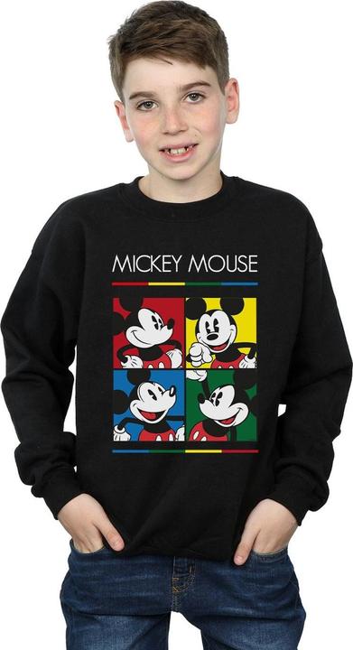 Actual product image Disney Boys Mickey Mouse Square Colour Sweatshirt (128)