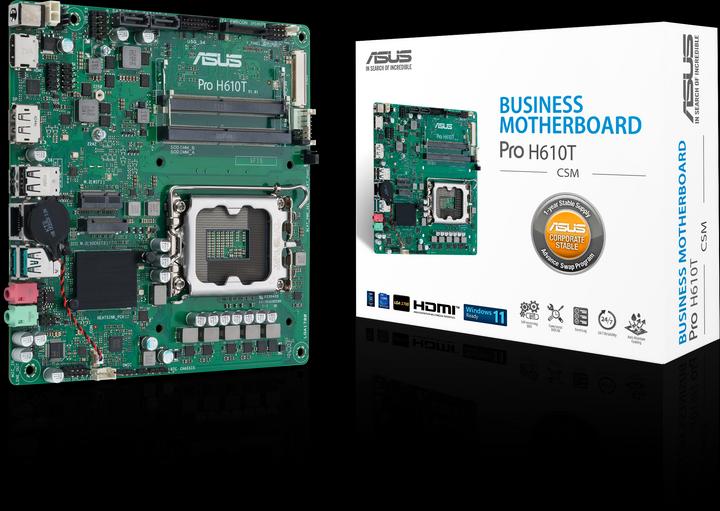 Actual product image ASUS PRO H610T (LGA 1700, Intel H610, Mini-ITX)