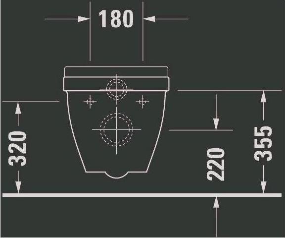 Produktbild Duravit Tiefspl-WC Starck 3 compact verkrzt 48,5cm wei wandhngend 2202090000