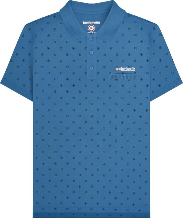 Lambretta Premium Poloshirt Rundum bedruckt