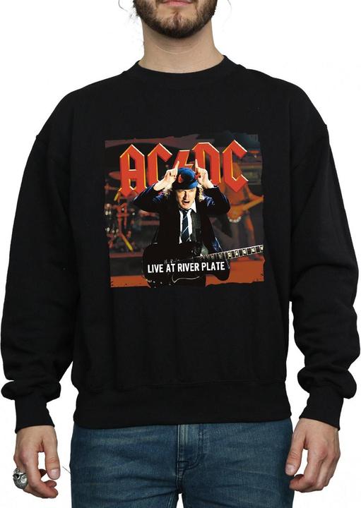 Image du produit AC/DC Mens Live At River Plate Columbia Records Cotton Sweatshirt (M)