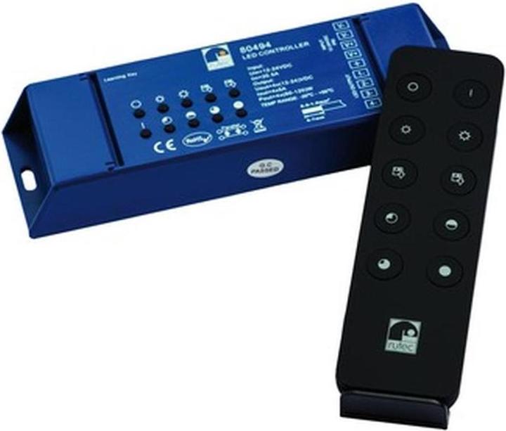 Produktbild Rutec LED Controller-SET einfarbig 80494 12V/24V 4x60W/4x120W inkl Fernbedienun