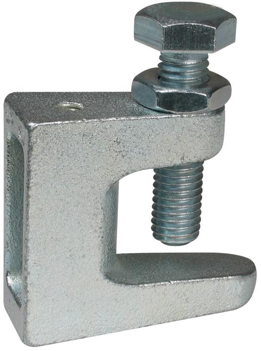 Actual product image Walraven Model C Beam clamp - Electro-galvanised M10/10 t/mont. on steel flanges. FM, VdS