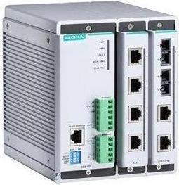 Immagine prodotto Moxa EDS-608-T - Sistema di switch Ethernet gestito compatto con 2 slot per 4 porte Fast Ethernet (4 porte)