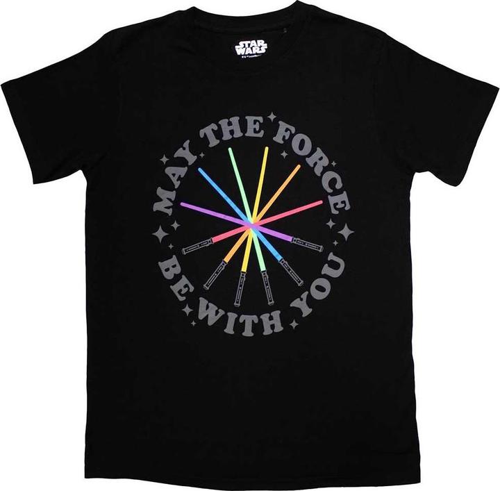 Immagine prodotto Star Wars Maglietta unisex per adulti con spade laser arcobaleno (M)