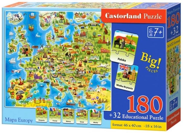 Actual product image Castorland Castor Map of Europe (180 pieces)
