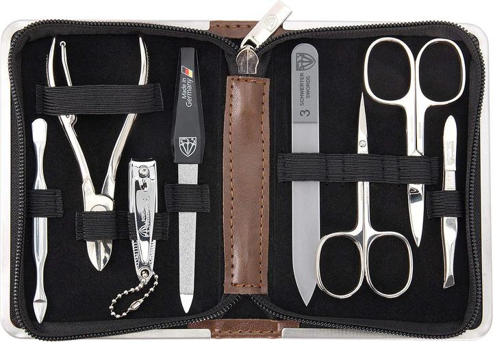Produktbild Kellermann Maniküre Set Andria 8-tlg. 746, Braun