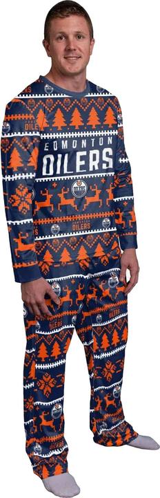 Actual product image Foco NHL Winter XMAS Pyjama Pajamas - Edmonton Oilers - XL (XL)
