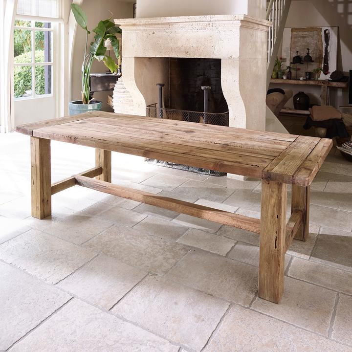 Actual product image Loberon Table Oteley antique brown (76 x 240 x 100 cm)