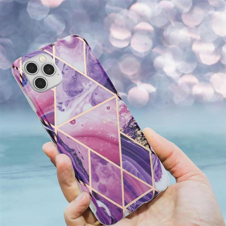 Produktbild Cadorabo IMD TPU Bunter Marmor Cover (Realme 12 Pro+, Apple iPhone 12)