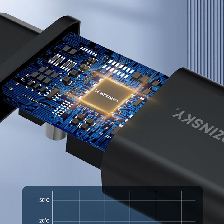 Image du produit Wozinsky Åadowarka sieciowa CWCUCB 30W USB-C / 2 x USB-A - czarny (30 W)