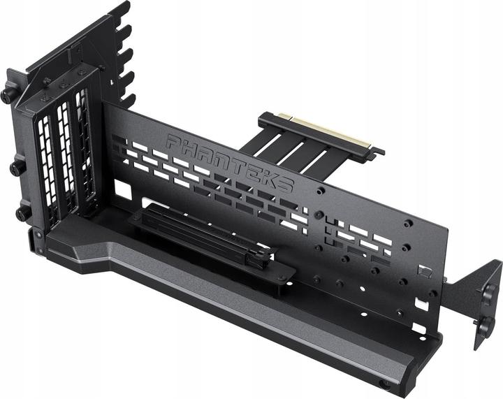 Phanteks Premium Vertical GPU Bracket + PCIe 4.0 x 16 Riser Cable, DRGB - 220 mm, black