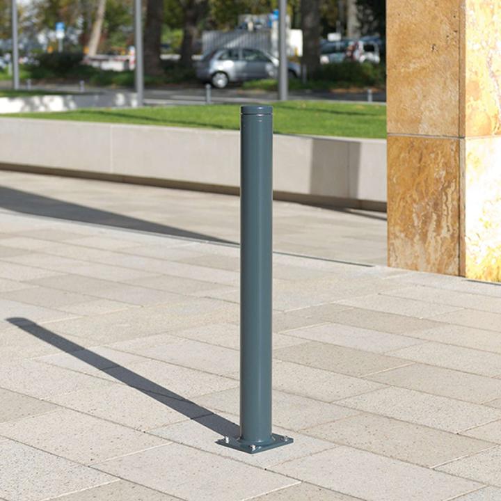 Produktbild Moravia Stadtpoller LEIPZIG Ø 90 mm verzinkt und lackiert in RAL 7016