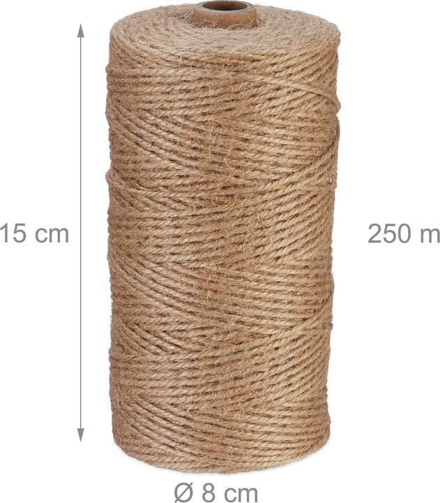 Actual product image Relaxdays 2x jute cord