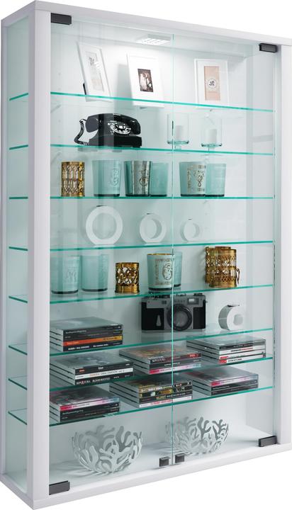 Image du produit VCM Vitrine murale de collection en bois et verre Vitrosa Mini (59 x 18 x 90 cm)