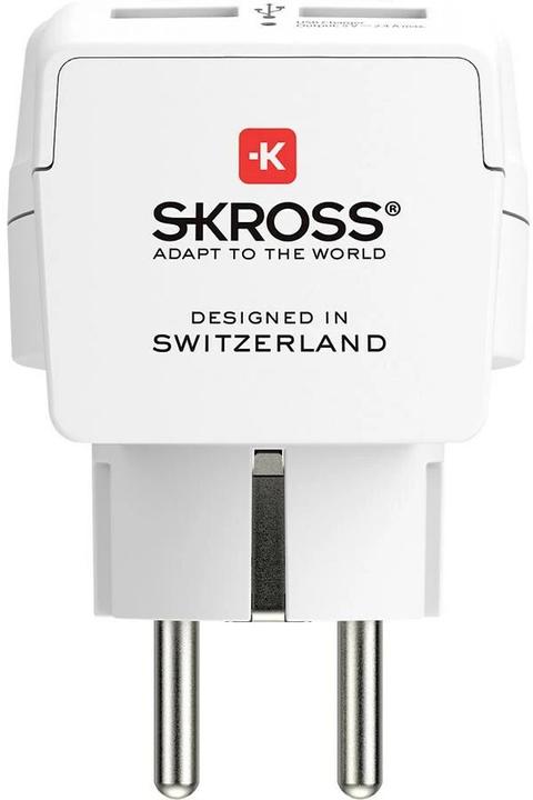 Produktbild Skross 1500282 Zwischensteckdose mit USB Weiss