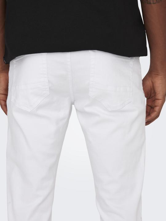 Actual product image Only & Sons ONSLoom White Slim Fit Jeans (W31/L30)