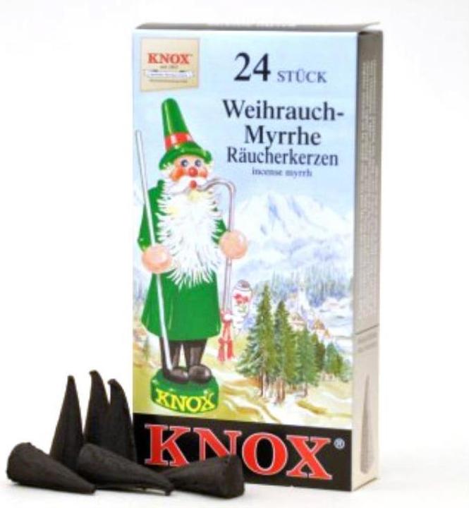 Produktbild Knox Räucherkerzen - Weihrauch/Myrrhe 24 Stk., Kegel