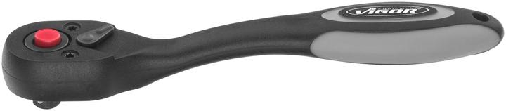 Actual product image Vigor Reversible ratchet V6014 Square solid 6.3 mm (1/4 inch) Overall length: 150 mm (1/4")