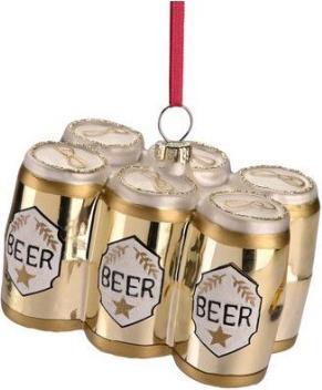 Actual product image CreaDiva Christmas bauble - hanger six-pack beer (1 -part)