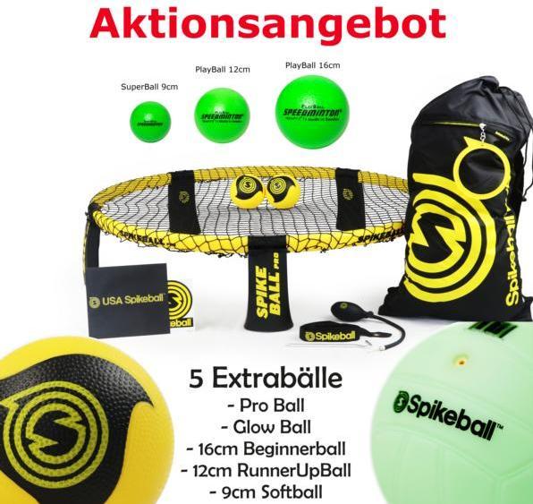 Immagine prodotto IQ Sport Roundnet, Bounceball Pro Set con 5 palline extra