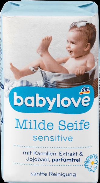 Produktbild dm babylove Seifenstück milde Babyseife sensitive