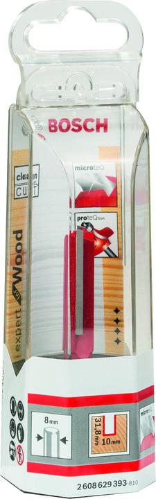 Produktbild Bosch Professional Zubehör Nutfräser Expert for Wood, Carbide, 8 mm, D1 10 mm, L 31,8 mm, G 69 mm