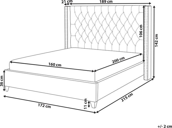 Produktbild Beliani Lubbon (160 x 200 cm)