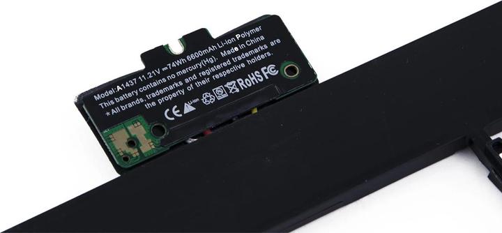 Actual product image LMP Battery for MacBook Pro13" A1437 (6 Cells, 6600 mAh)