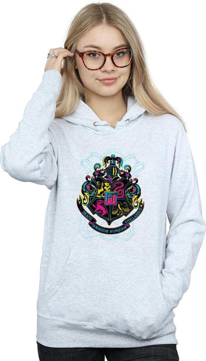 Neon Hogwarts Crest Kapuzenpullover