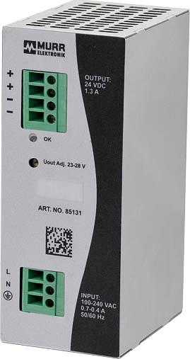 Actual product image Murr Elektronik Primary switchgear Eco-Rail-2 1.3A 1-phase