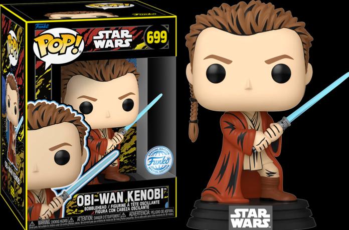Immagine prodotto Funko POP! Star Wars La minaccia fantasma Obi-Wan Kenobi (Retro) Esclusivo