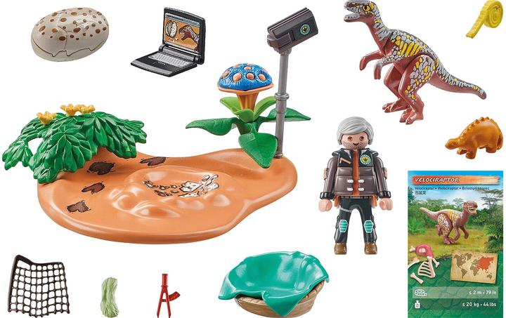 Image du produit Playmobil Nid de stégosaure avec voleur d'oeufs (71526)