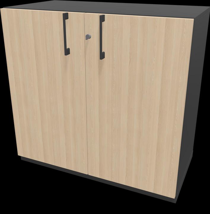Eschendekor sandbeige mit Struktur, Dunkelgrau