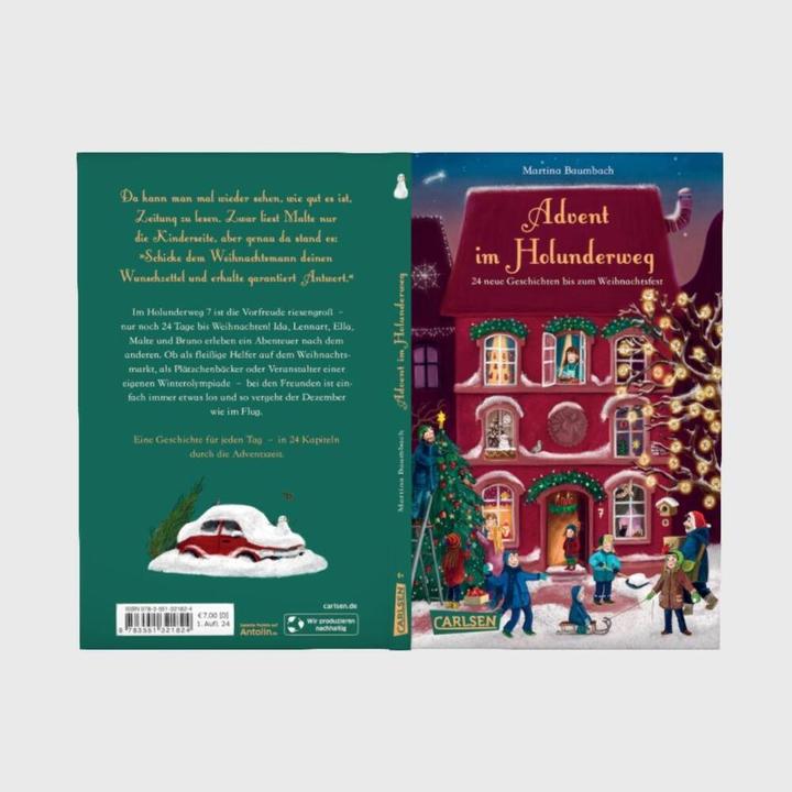 Produktbild Advent im Holunderweg - 24 neue Geschichten bis zum Weihnachtsfest (Martina Baumbach, Verena Körting, Deutsch)
