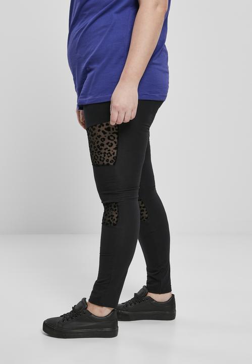 Immagine prodotto Urban Classics Leggings da donna con inserto in pizzo Flock (XL)
