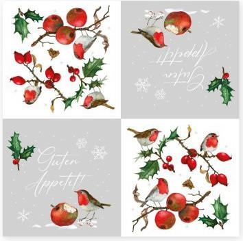 Image du produit Grätz Serviette de table Baies givrées (33 x 33 cm)