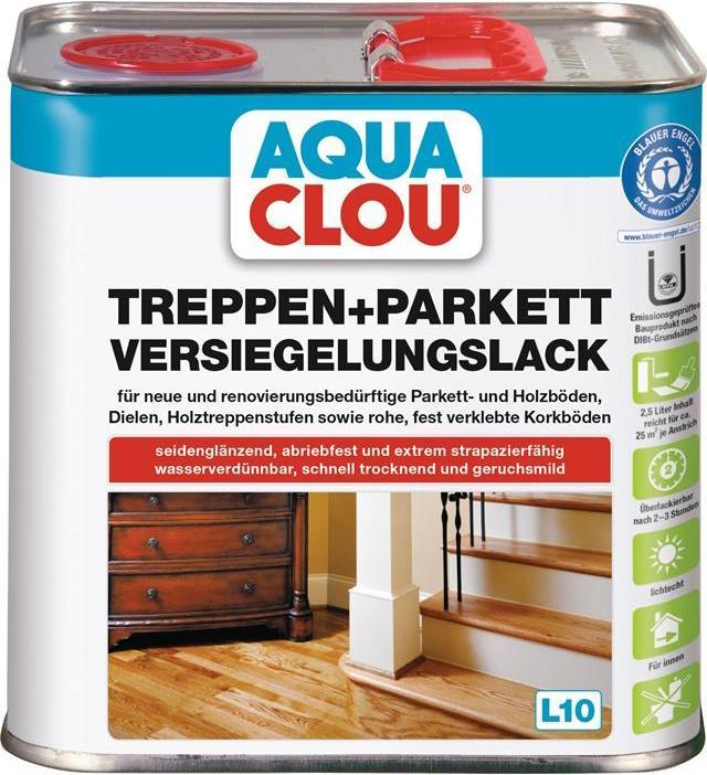 Immagine prodotto Clou Sigillante per scale/parquet L10 incolore lucido seta 2,5 l (lucido di seta incolore, 2.50 l)
