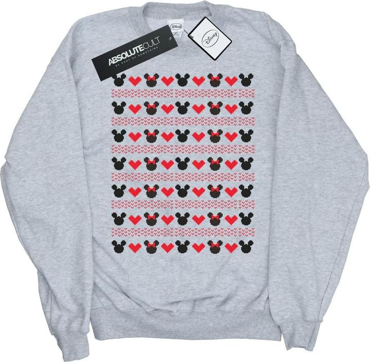 Immagine prodotto Disney Mickey And Minnie Christmas Hearts Felpa Ragazze (140, 146)