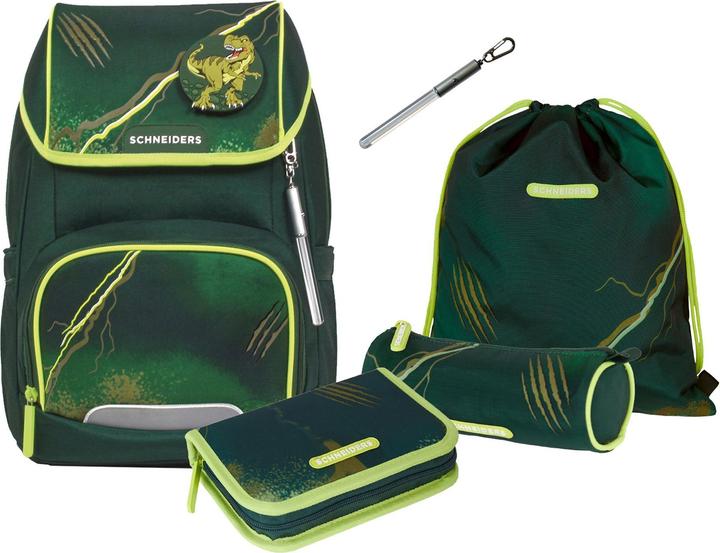 Image du produit Schneiders Schultaschenset Dino olive (19 l)