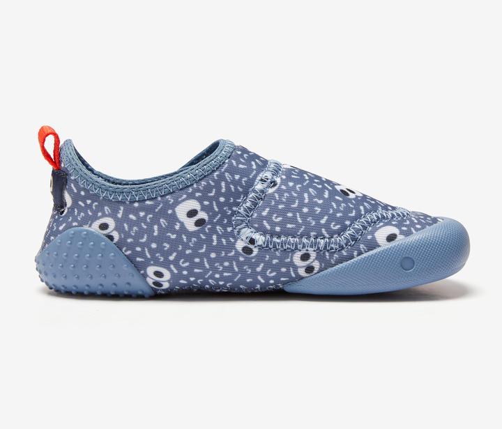 Actual product image Decathlon Turnschuhe Babylight atmungsaktiv Babyturnen - blau mit Muster (29)
