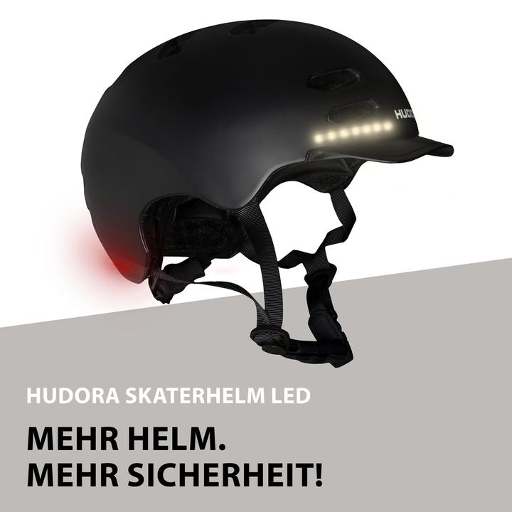Produktbild Hudora Skaterhelm LED, Gr. L (58 - 61 cm)