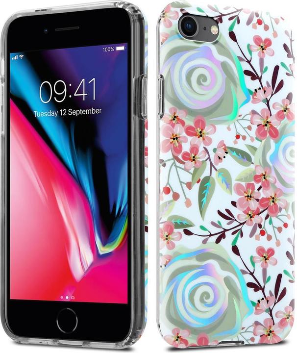 Immagine prodotto Cadorabo IMD TPU Colorful Flowers & Leaves Cover (Apple iPhone 7, Apple iPhone SE (seconda generazione))