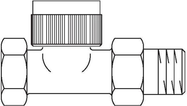 Actual product image Oventrop OV thermostatic valve series AF M 30x1.5, PN 10, passage DN 20, R 3/4Z