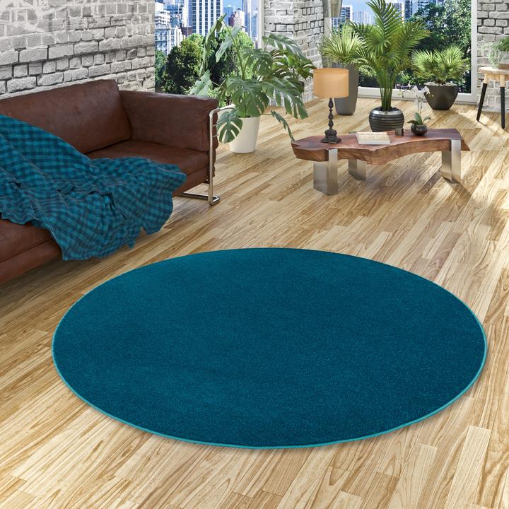 Produktbild Snapstyle Hochflor Velours Teppich Luna Rund (200 x 200 cm)